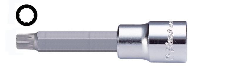 Sockets and screwdrivers Tip socket Star / XZN, Size: M3, 1/2", Length: 100 mm  Art. 40284M3