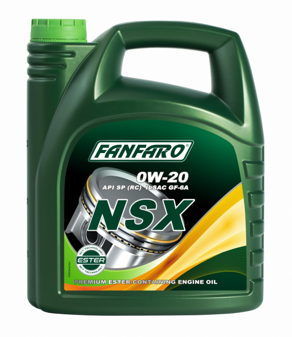 Motor oils Fully synthetic engine oil 0W-20 NSX 4L  Art. NSX0W204L