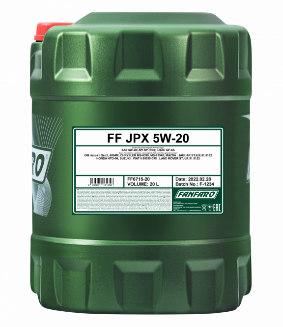 Motor oils Fully synthetic motor oil 5W-20 JPX 20L  Art. JPX5W2020L