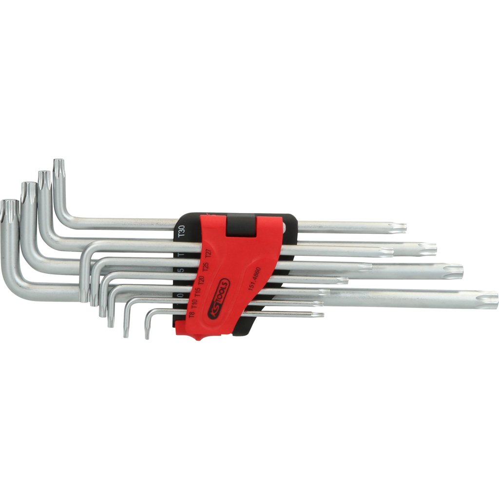 Open-end wrenches, spanners, socket wrenches, etc. Angle screwdriver set, Size: T8 - T50, 10 pcs  Art. 1514860