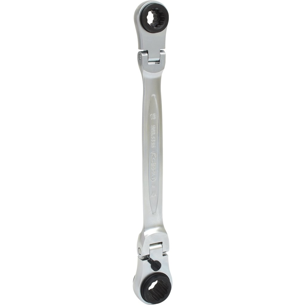 Open-end wrenches, spanners, socket wrenches, etc. Joint socket wrench, double-ended, Size: 10x13-17x19 mm, Length: 253 mm  Art. 5034745