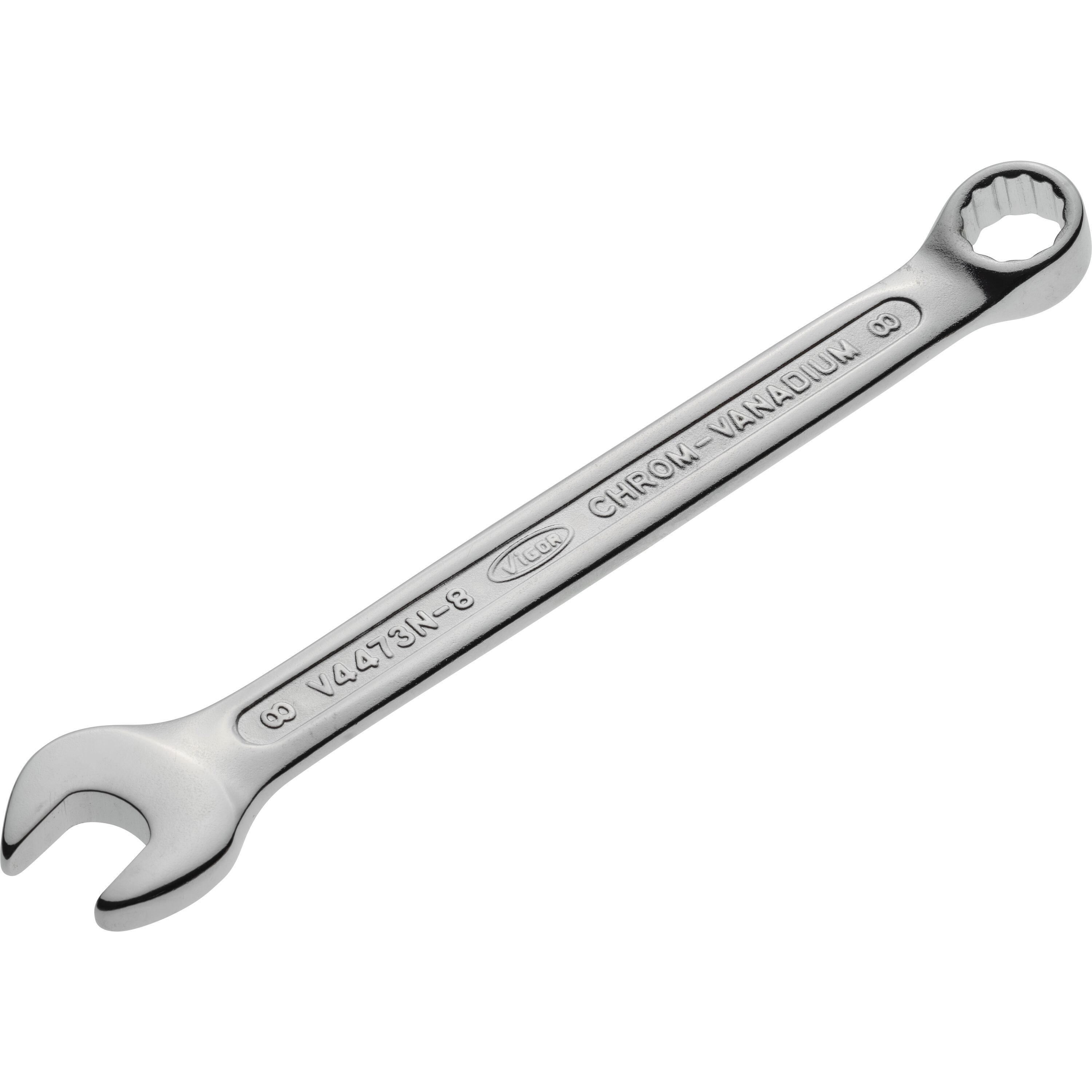 Open-end wrenches, spanners, socket wrenches, etc. Ring spanner, Size: 8 mm, Length: 115 mm  Art. V4473N8