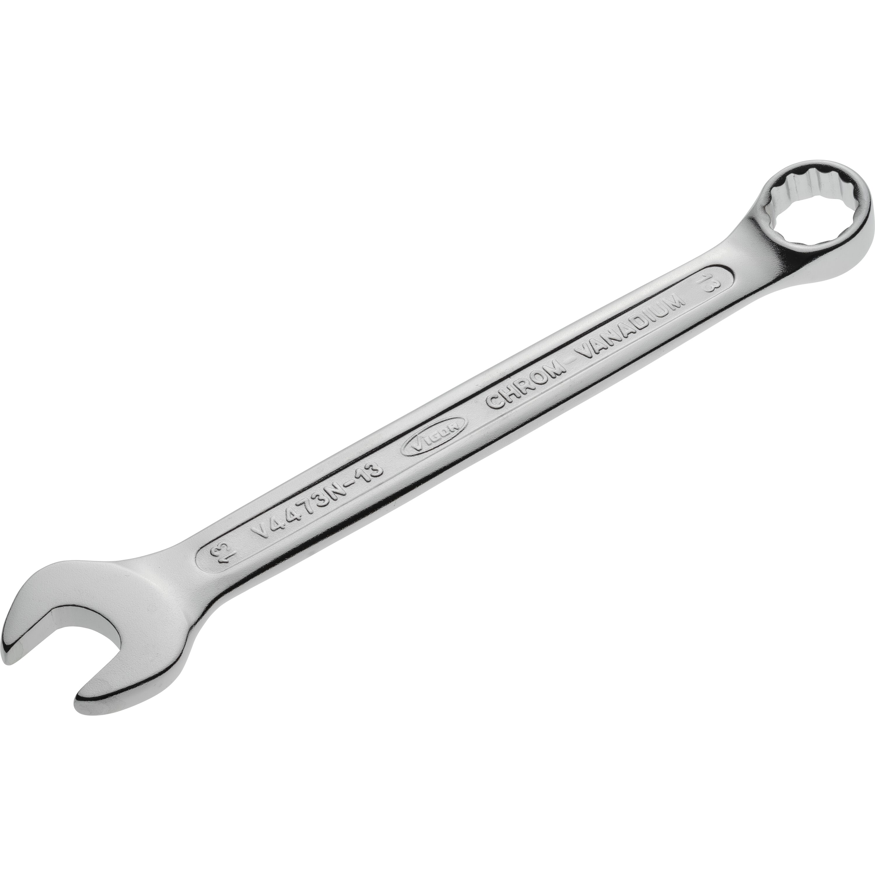 Open-end wrenches, spanners, socket wrenches, etc. Ring spanner, Size: 13 mm, Length: 165 mm  Art. V4473N13