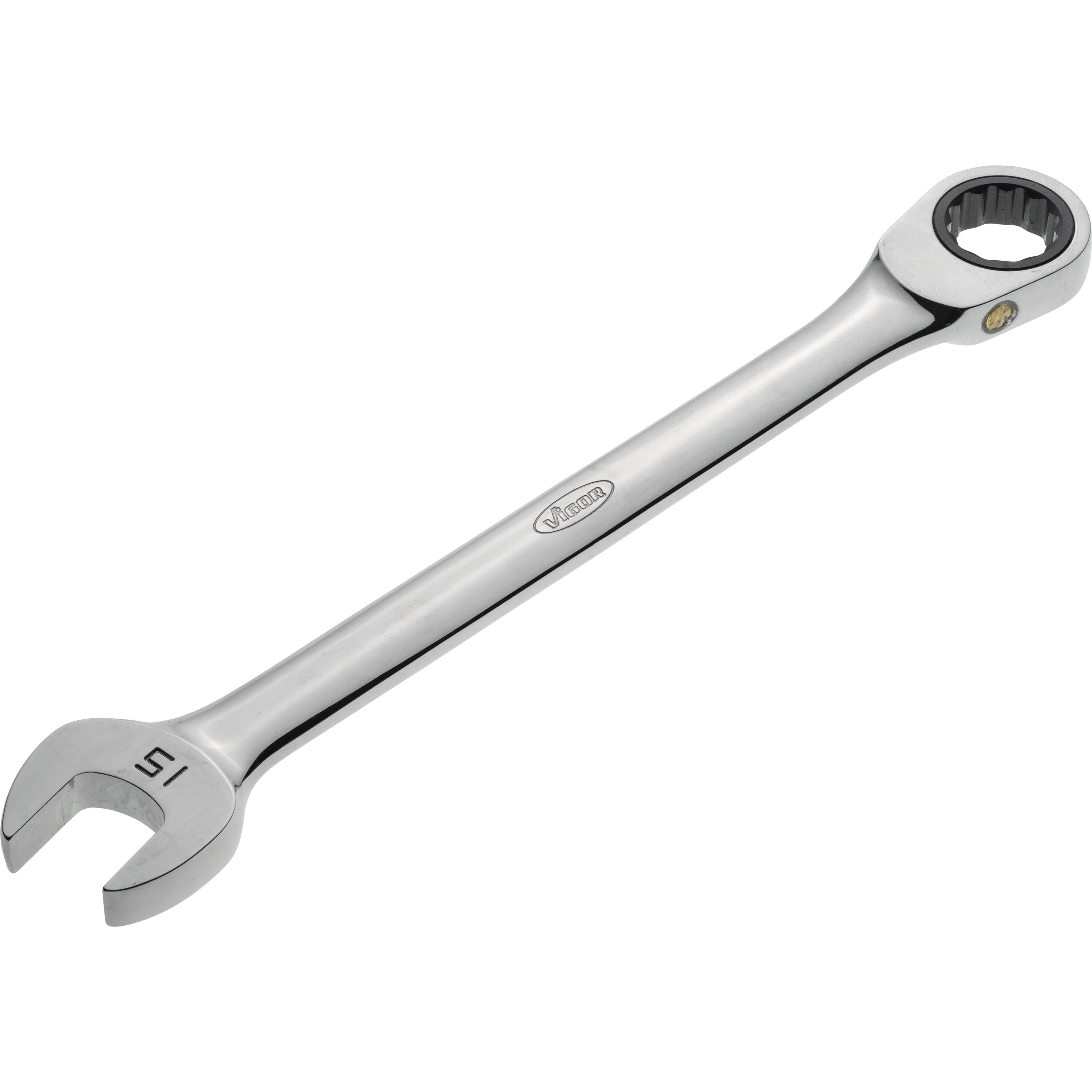 Open-end wrenches, spanners, socket wrenches, etc. Ring spanner, Size: 15 mm, Length: 200 mm  Art. V1026