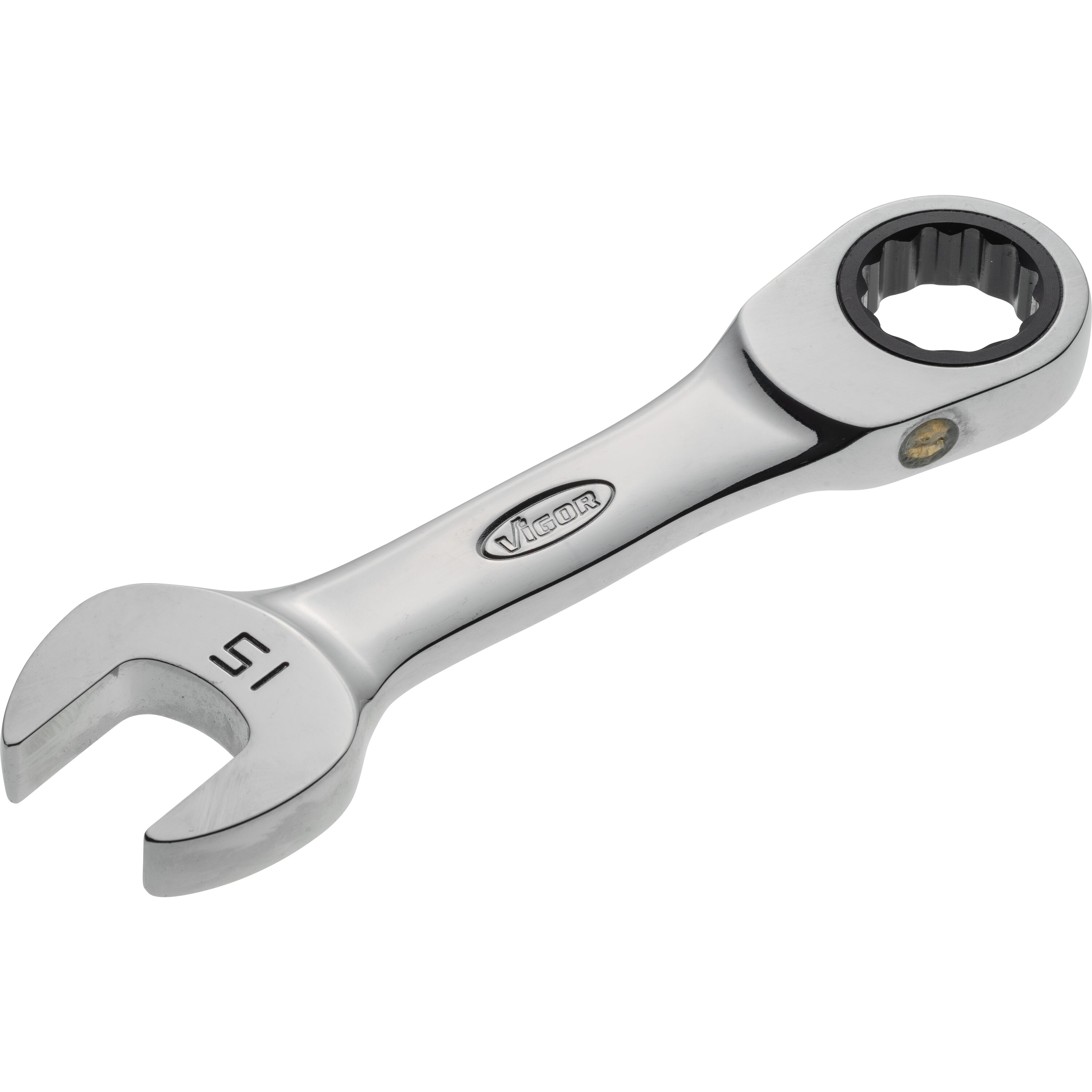 Open-end wrenches, spanners, socket wrenches, etc. Ring spanner, Size: 15 mm, Length: 120 mm  Art. V2829