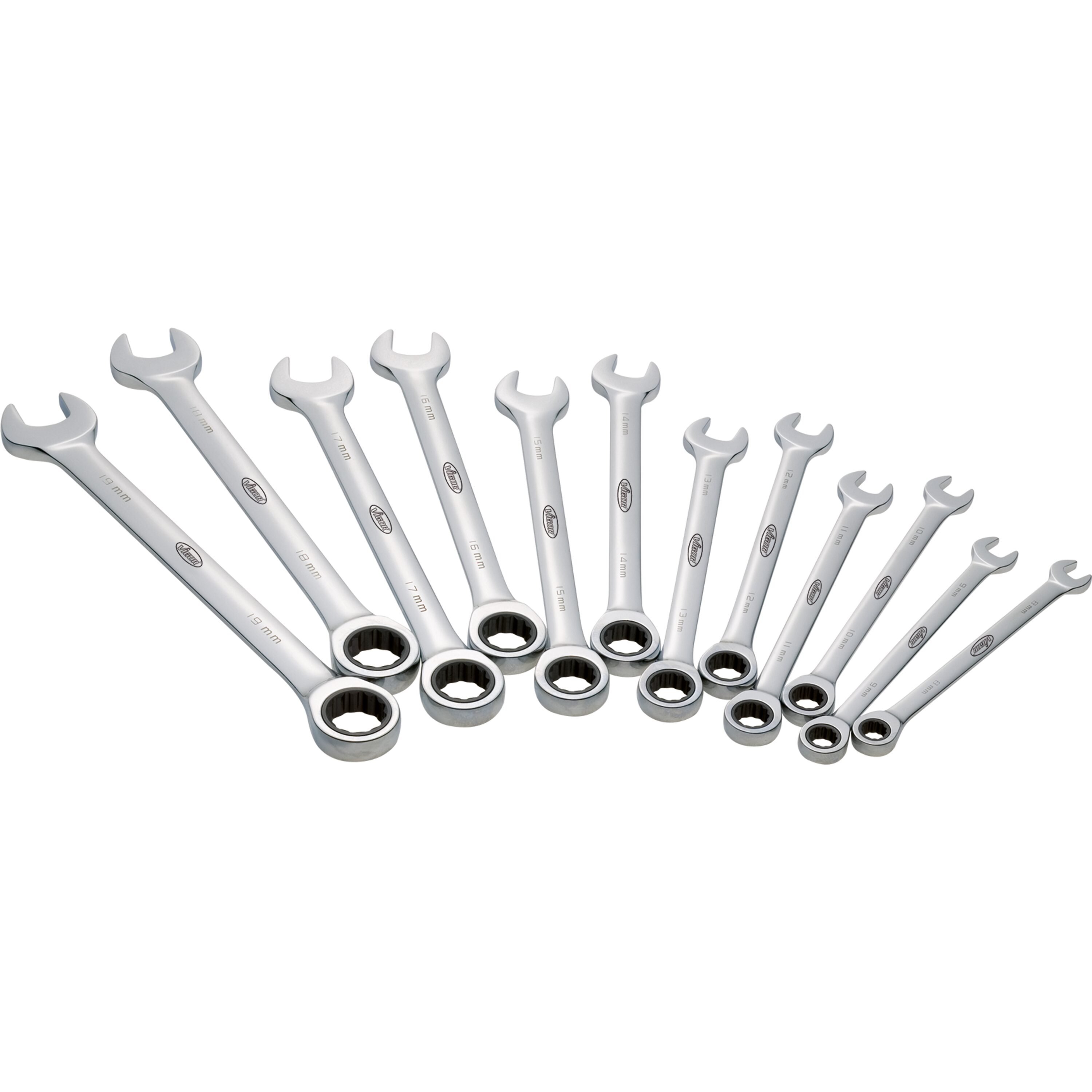 Open-end wrenches, spanners, socket wrenches, etc. Ring spanner, Size: 8 - 19 mm, 12 pcs  Art. V1031