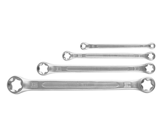 Open-end wrenches, spanners, socket wrenches, etc. Ring spanner, Size: Е6-Е24, 4 pcs  Art. YT0530
