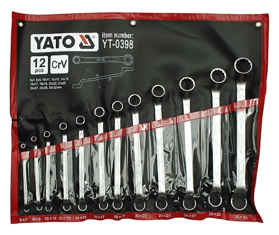Open-end wrenches, spanners, socket wrenches, etc. Socket wrench, Size: 6-32 mm, 12 pcs  Art. YT0398
