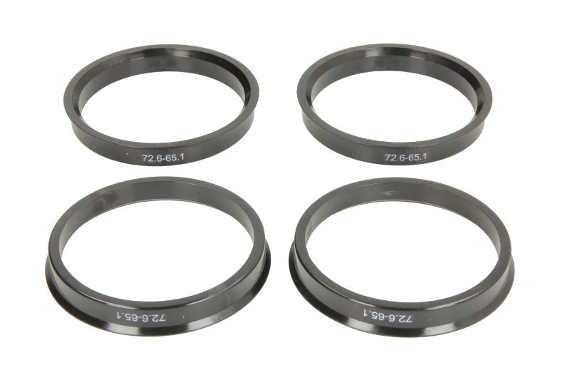 Adapter rings for rims Adapter rings 72.6 / 65.1 mm, 4 pcs  Art. MMTRING726651