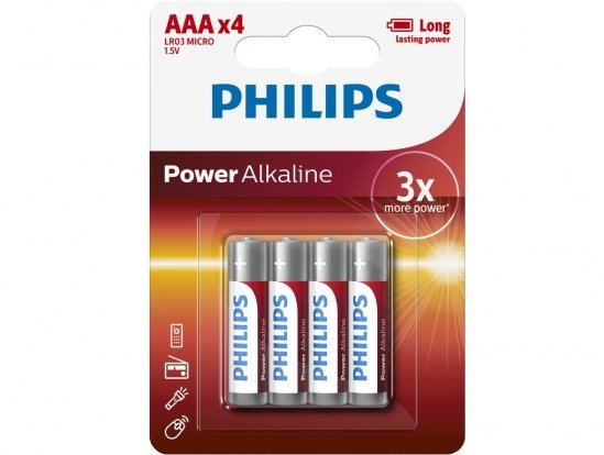 Batteries Batteries AAA (LR3), 4 pcs  Art. LR03P4B10