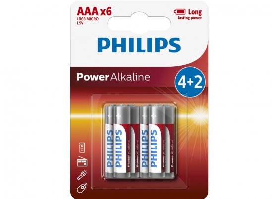 Batteries Batteries AAA (LR3), 6 pcs  Art. LR6P6BP10