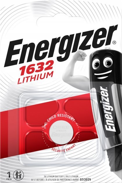 Batteries Batteries CR1632, 1 pc  Art. 39021