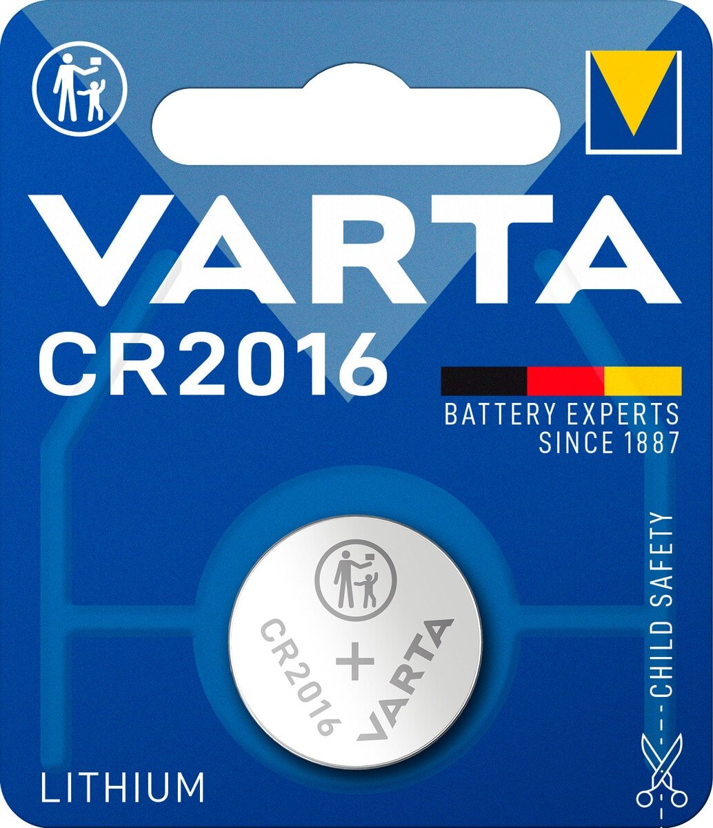 Batteries Batteries CR2016, 1 pc  Art. 38007