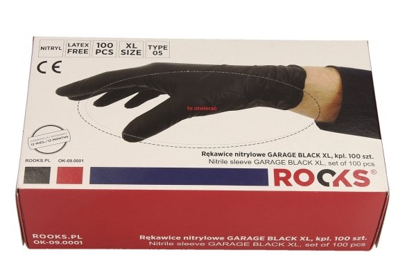 Gloves Protective gloves, disposable, nitrile, 10 / XL, 100 pcs  Art. OK090003