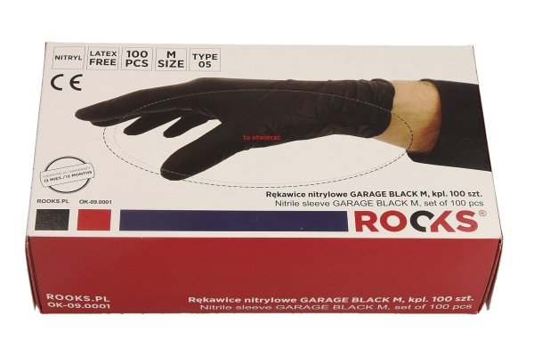 Gloves Protective gloves, disposable, nitrile, 8 / M, 100 pcs  Art. OK090001