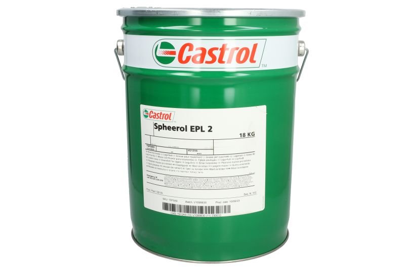 Lubricants, greases, silicones and other substances Bearing grease SPHEEROL EPL 2 18KG  Art. SPHEEROLEPL218KG