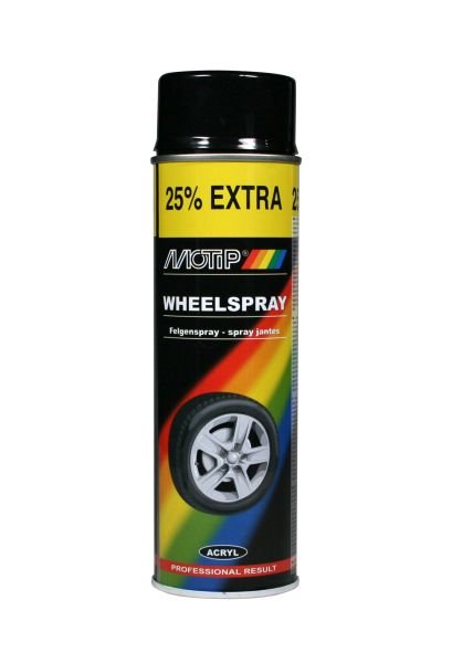Spray paints, paints and varnishes Rim paint steel, black 500ml  Art. 004018