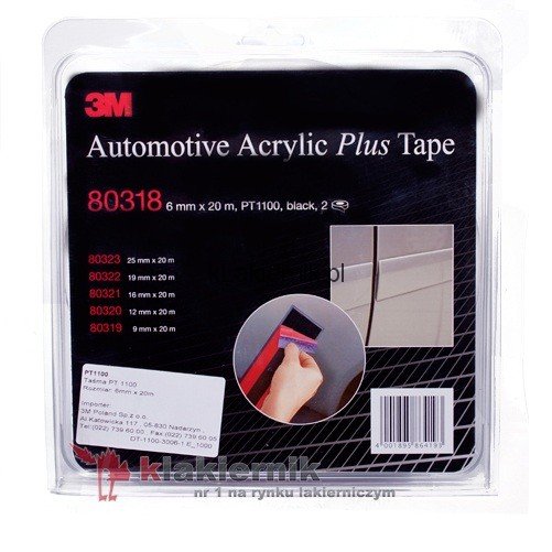 Tapes and other protective materials Masking tape 6mm/20m, 2 pcs  Art. 3M80318P
