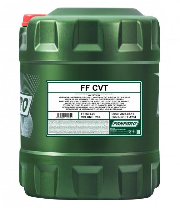 Gear oils Fully synthetic automatic transmission oil CVT 20L  Art. CVT20L