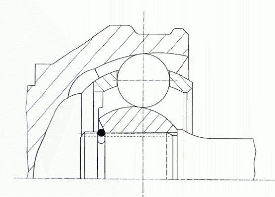 Joint Kit, drive shaft (Side of the bike)  Art. 21591