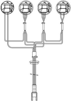 Wiring harness, Headlight (P32W)  Art. 8KA155372001