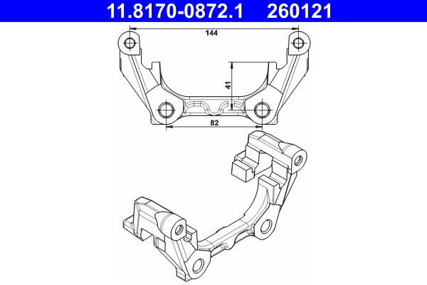 Bracket, brake caliper  Art. 11817008721