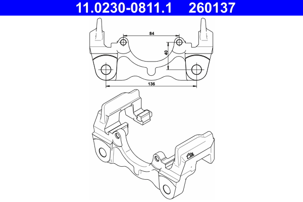 Bracket, brake caliper  Art. 11023008111