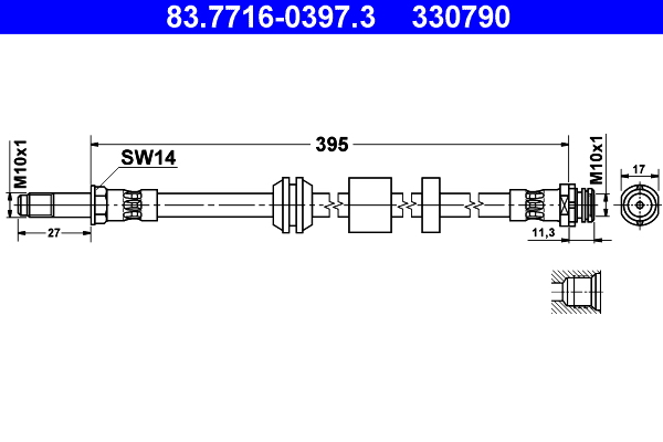 Brake Hose (Front axle)  Art. 83771603973