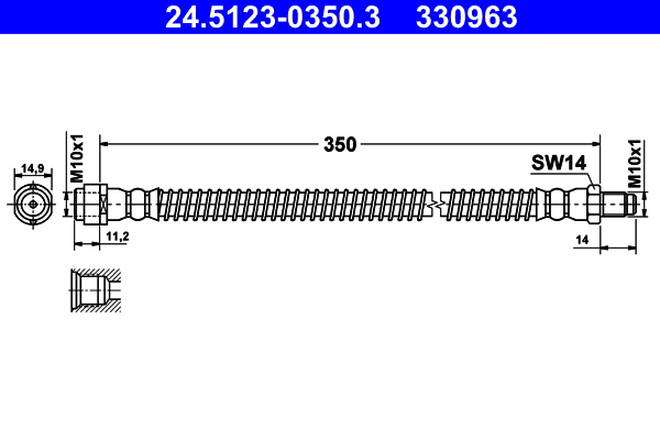 Brake Hose (Double cloth)  Art. 24512303503