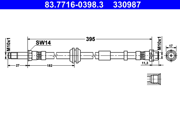 Brake Hose (Front axle)  Art. 83771603983