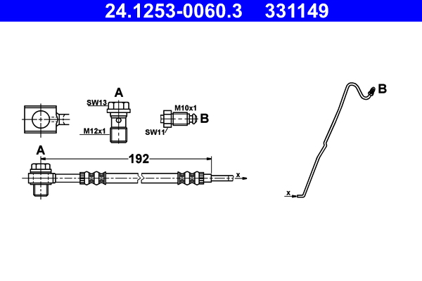 Brake Hose (Rear axle, right)  Art. 24125300603