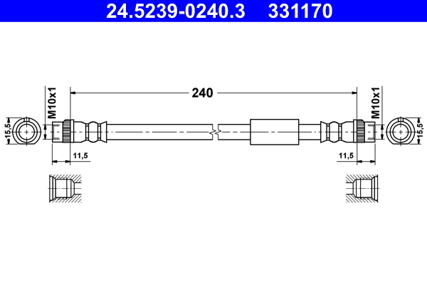 Brake Hose (Double cloth)  Art. 24523902403