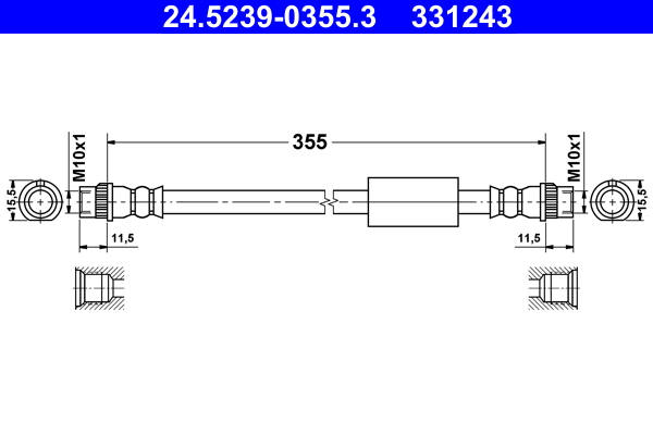 Brake Hose (Double cloth)  Art. 24523903553