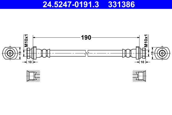 Brake Hose (211)  Art. 24524701913