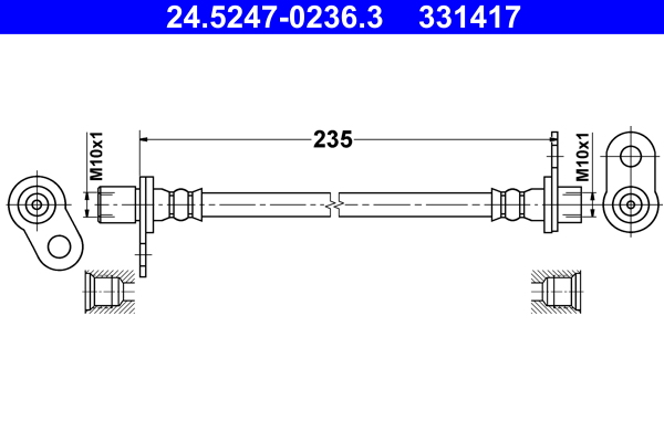 Brake Hose (256)  Art. 24524702363