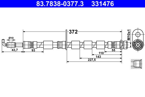 Brake Hose (430)  Art. 83783803773