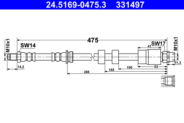 Brake Hose (0.152)  Art. 24516904753