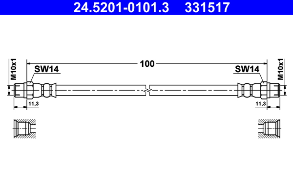 Brake Hose (Front and back)  Art. 24520101013