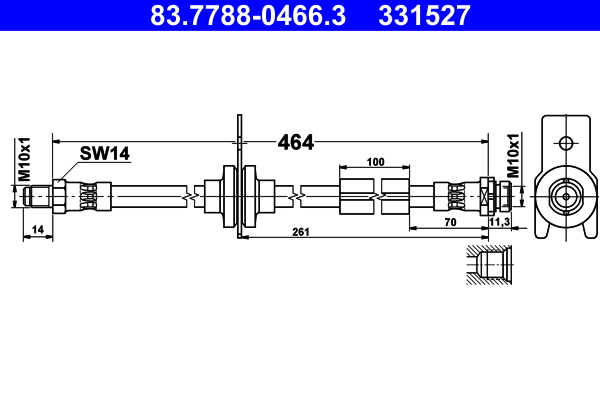 Brake Hose (352)  Art. 83778804663