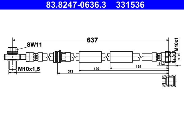 Brake Hose  Art. 83824706363