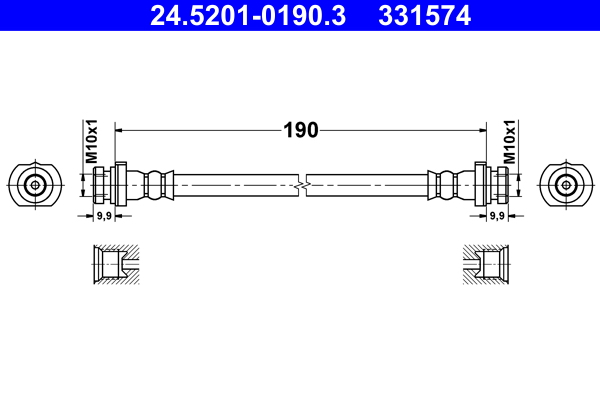 Brake Hose (211)  Art. 24520101903