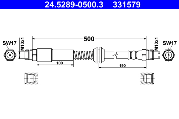 Brake Hose (Rear axle)  Art. 24528905003