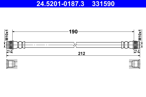 Brake Hose (Rear axle)  Art. 24520101873