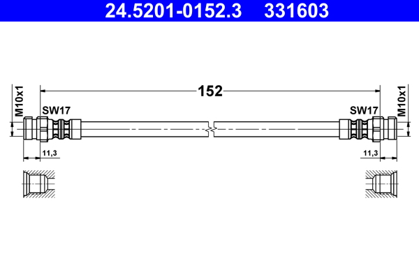 Brake Hose (Both sides)  Art. 24520101523