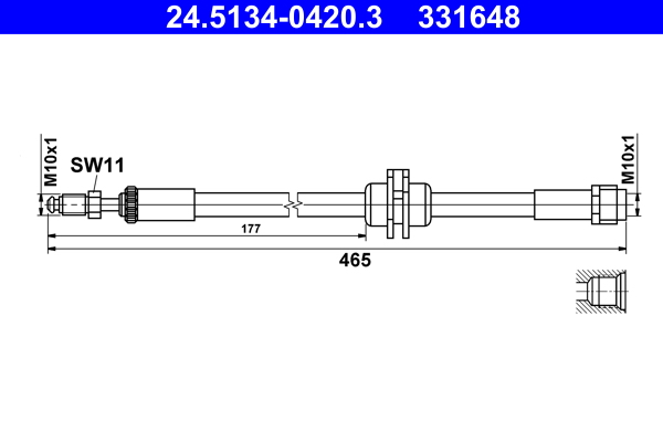 Brake Hose  Art. 24513404203