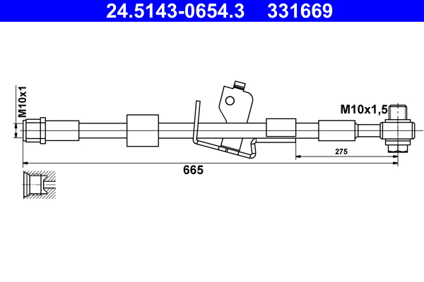 Brake Hose  Art. 24514306543