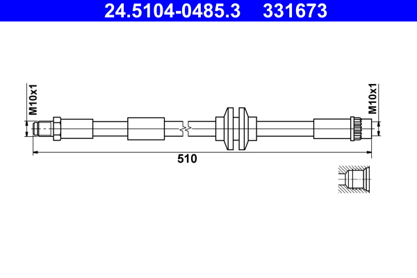 Brake Hose  Art. 24510404853