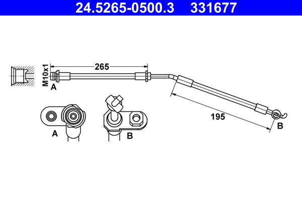 Brake Hose  Art. 24526505003