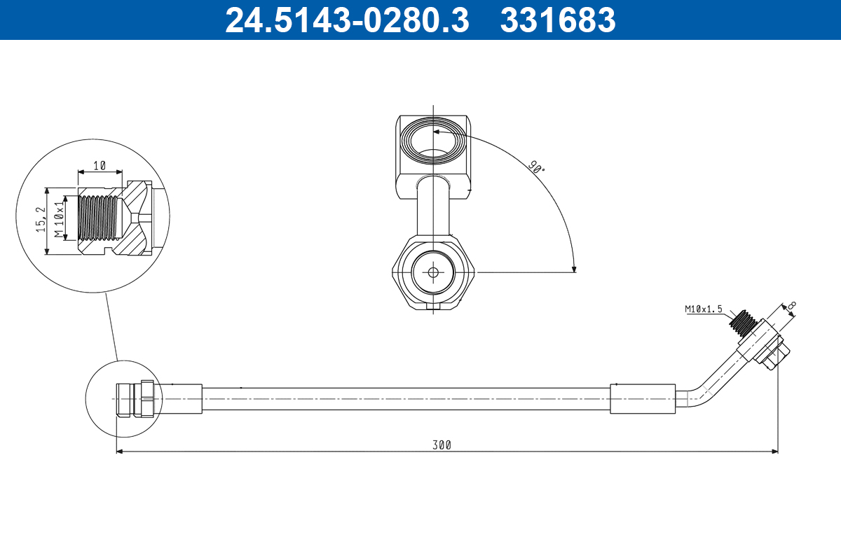 Brake Hose  Art. 24514302803