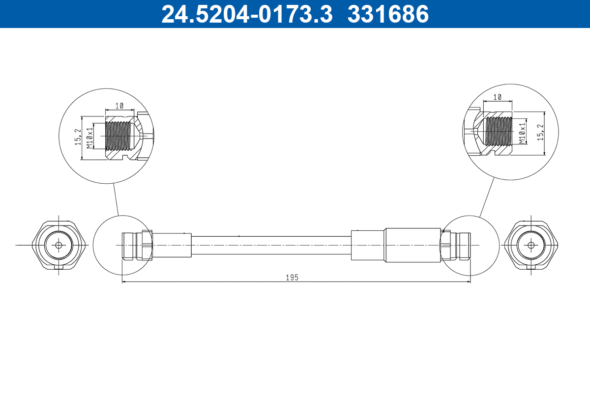 Brake Hose  Art. 24520401733